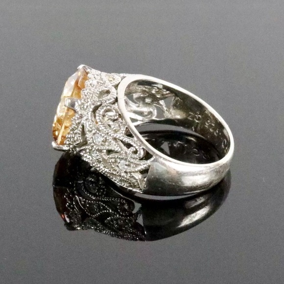JOSEPH ESPOSITO JUBILEE PEACH, STERLING SILVR RING - Picture 3 of 8